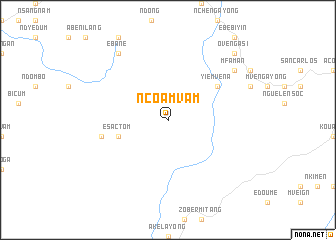 map of Ncoamvam