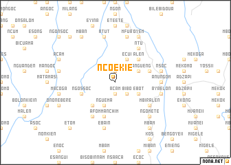 map of Ncoekie