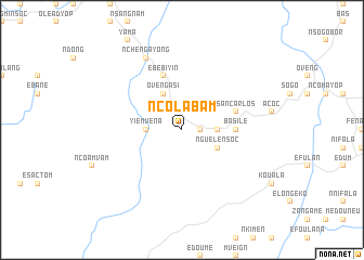 map of Ncolábam