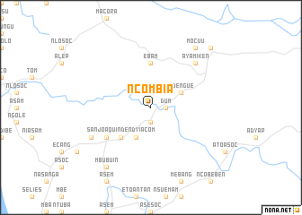 map of Ncombia