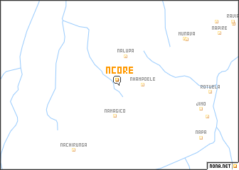 map of Ncore