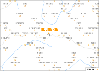 map of Ncumekie