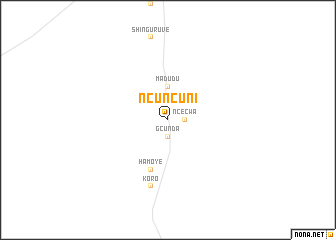 map of Ncuncuni