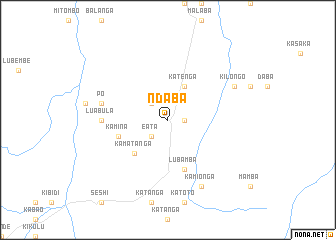 map of Ndaba