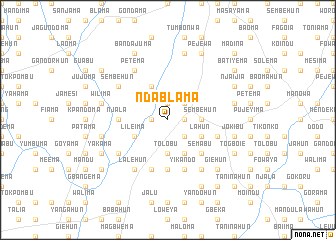 map of Ndablama