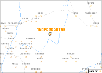 map of Ndaforo Dutse