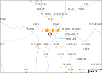 map of Ndaforo