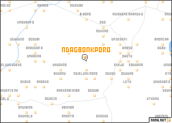 map of Ndagbo Nkporo