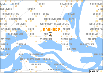 map of NʼDaharr