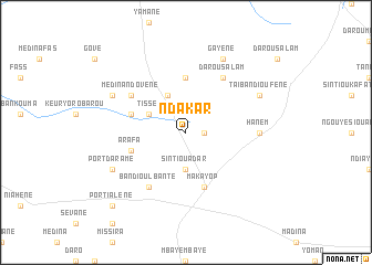 map of Ndakar