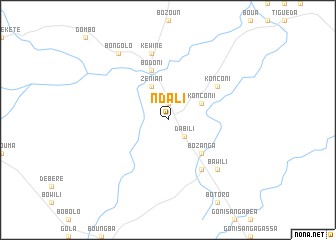 map of Ndali