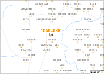 map of Ndaloke