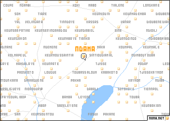 map of Ndama