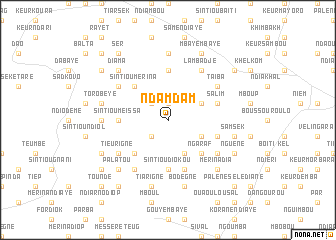 map of Ndam Dam