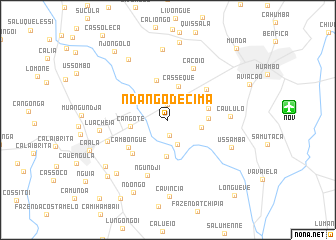 map of Ndango de Cima