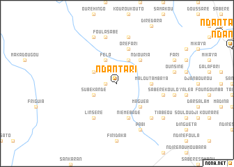 map of Ndantari