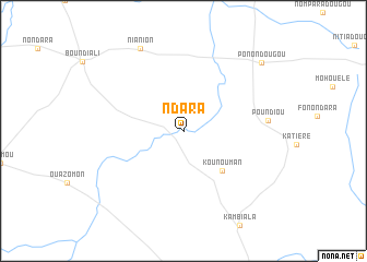 map of Ndara