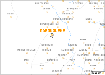 map of Ndegualeke