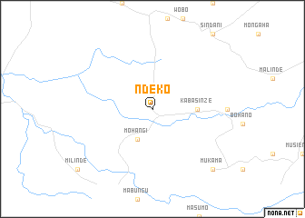 map of Ndeko