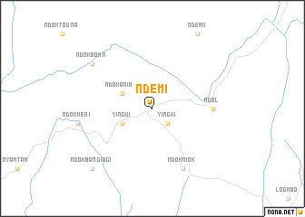 map of Ndem I