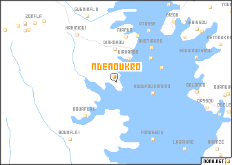 map of Ndénoukro