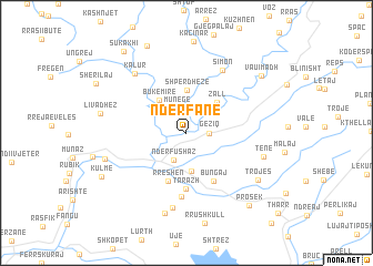 map of Ndërfanë