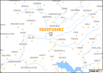 map of Ndërfushaz