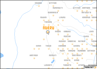 map of Nderu