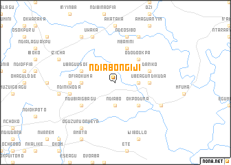 map of Ndiabongiji