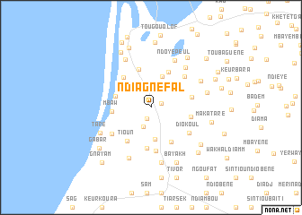 map of Ndiagne Fal