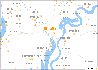 map of Ndiagne