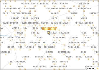map of Ndiagne