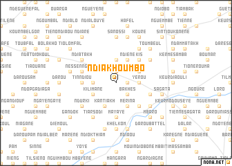 map of Ndiakhoumbo