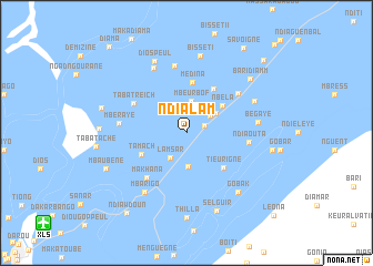 map of Ndialam