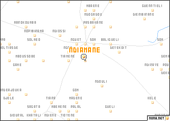 map of Ndiamane