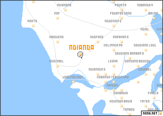 map of Ndianda