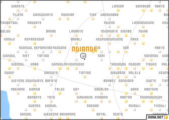 map of Ndiandé