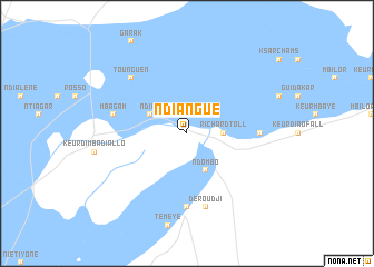 map of Ndiangué