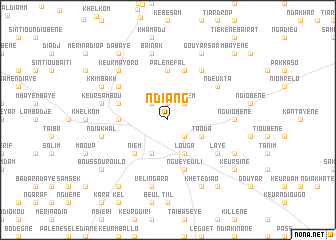 map of Ndiang