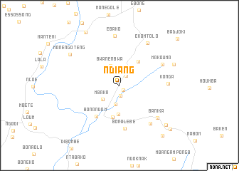 map of Ndiang