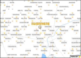 map of Ndianrhène