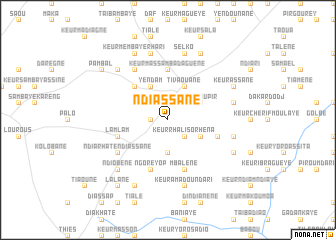 map of Ndiassane