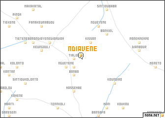 map of Ndiavène