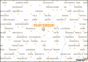 map of Ndiaye Boumi