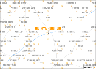 map of Ndiaye Kounda