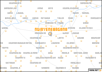 map of Ndiayène Bagana