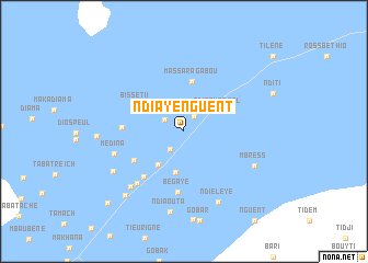 map of Ndiaye Nguènt