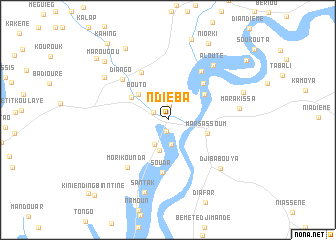 map of Ndiéba