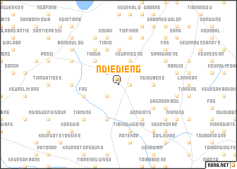 map of Ndiédieng