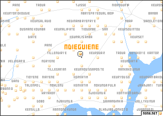 map of Ndieguiène